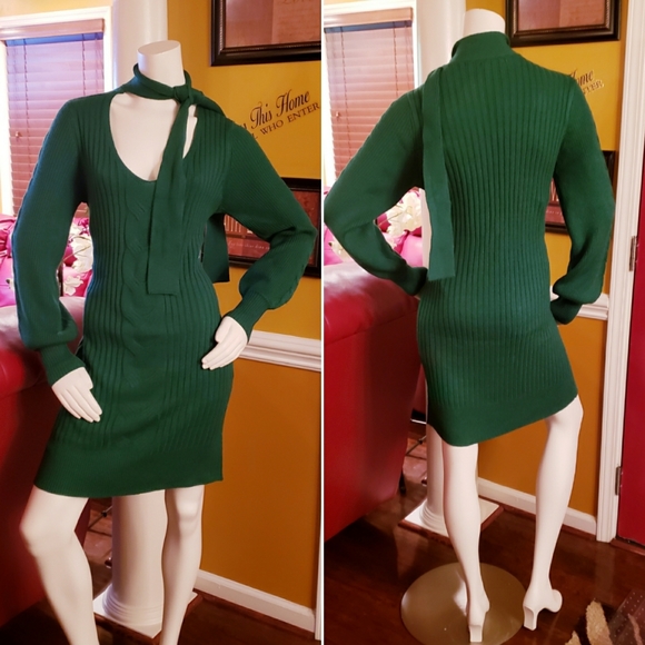 Ribbed Knit Sweater Dress - Picture 4 of 7